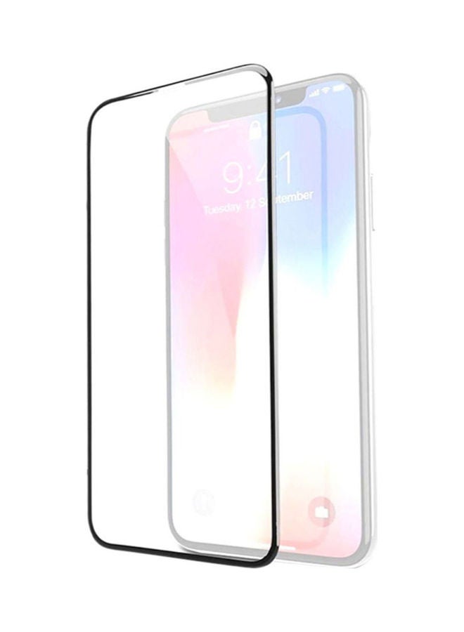 shAyzee HD Tempered Glass Screen Protector For Apple iPhone X Black/Clear - Image 1