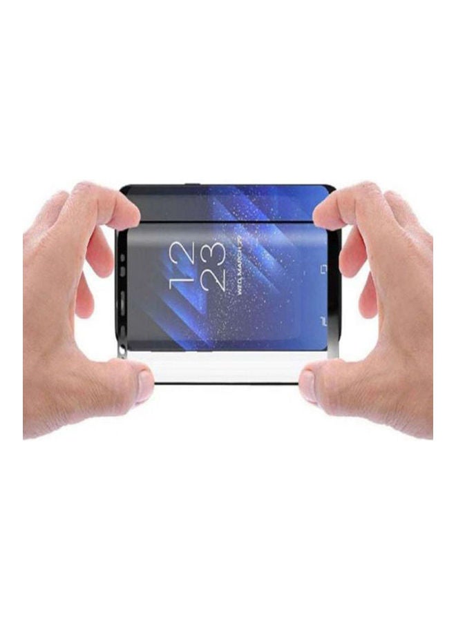 shAyzee Tempered Glass Screen Protector For Samsung Galaxy S8+ Black - Image 2