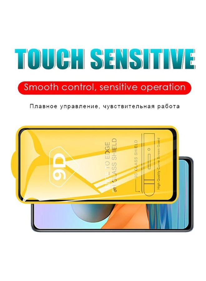 9دي لاصقة حمايةٍ للشاشة من الزجاج المقوى لهاتف شاومي ريدمي نوت 10 5G شفاف - Image 5
