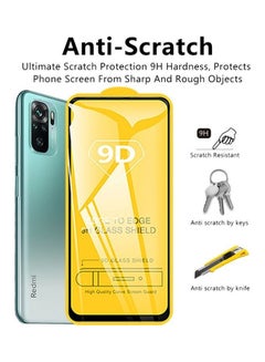 9D Protective Tempered Glass For Xiaomi Redmi Note 10 4G Clear  - Image 4
