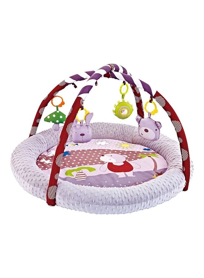 ليتل أنجل بساط لعب مريح للاطفال وللصالة الرياضية وللجيم دائري الشكل للرضع الأولاد والبنات - لون ارجواني - Image 1