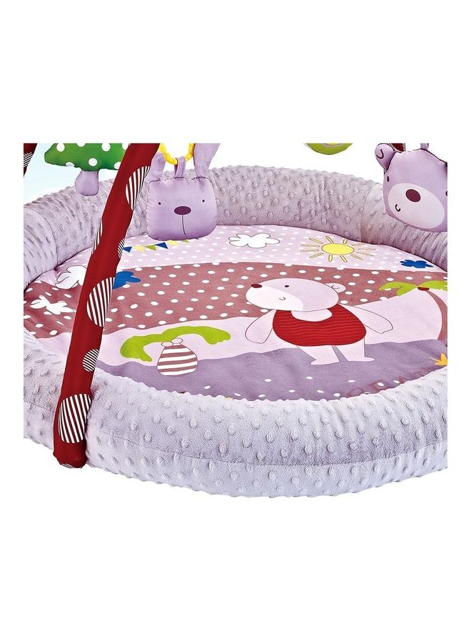 ليتل أنجل بساط لعب مريح للاطفال وللصالة الرياضية وللجيم دائري الشكل للرضع الأولاد والبنات - لون ارجواني - Image 3