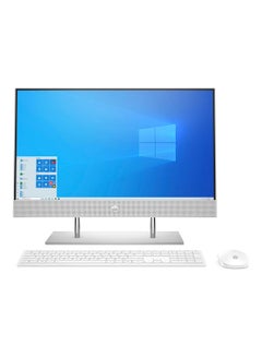 All In One Desktop With 23.8-Inch Display, Core i7 Processor/16GB RAM/1TB HDD + 128 GB SSD/Integrated Graphics/English & Arabic keyboard English/Arabic Natural Silver