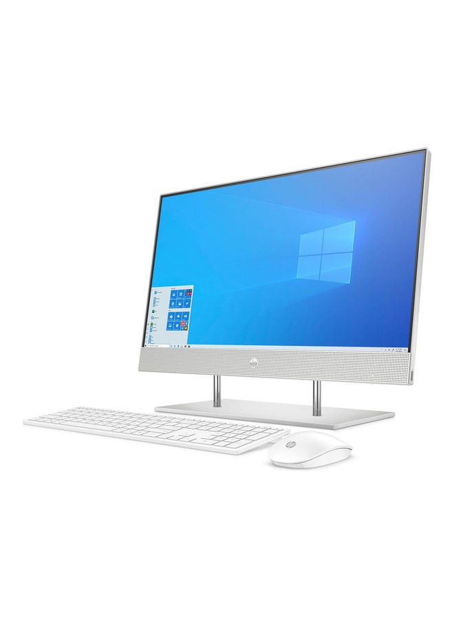 HP - All In One Desktop With 23.8-Inch Display, Core i7 Processor/16GB RAM/1TB HDD + 128 GB SSD/Integrated Graphics/English & Arabic keyboard English/Arabic Natural Silver - Image 1