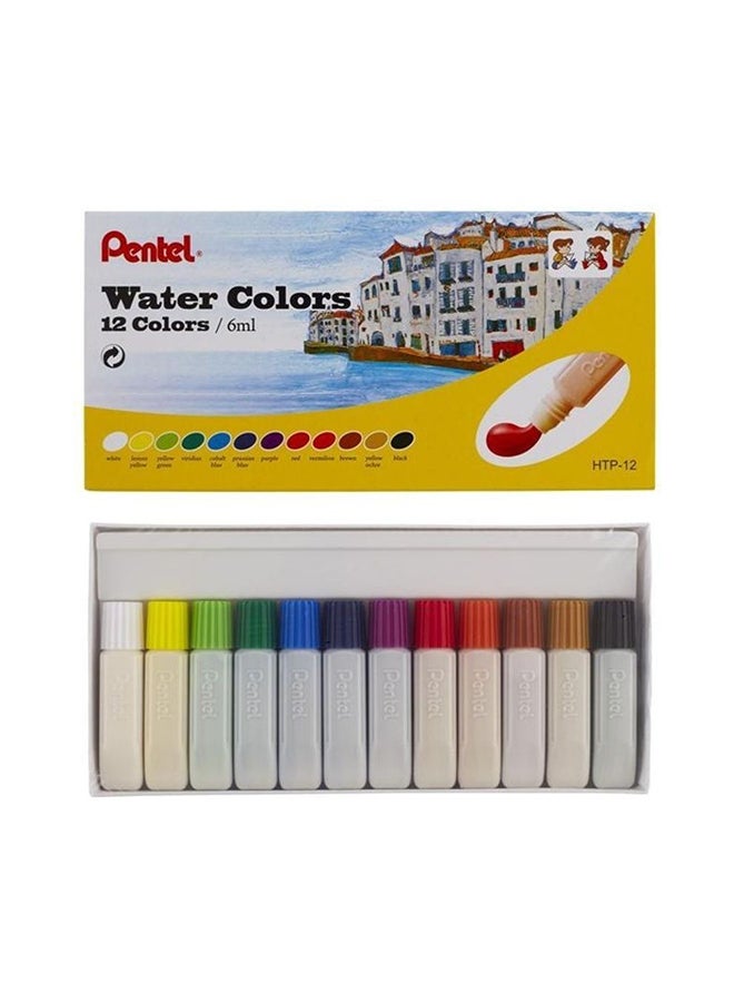 بنتل مجموعة ألوان مائية مكونة من 12 لون متعدد الألوان - Image 1