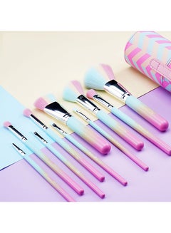 VILILY 11-Piece Makeup Brush Set With Box Multicolour  - Image 5