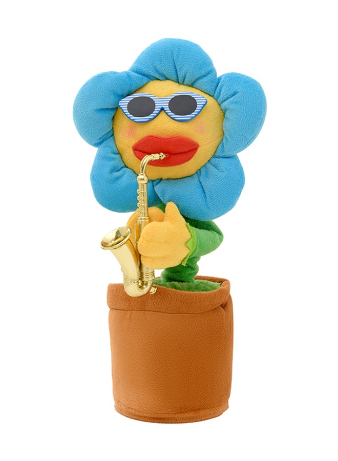 Electric Dancing Sunflower USB Power-Supply Bt Playing Funny Kids Toy - Image 1