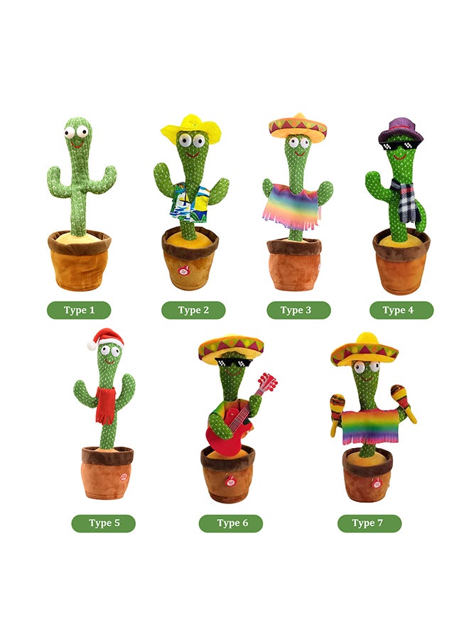 Generic - Electronic Dancing & Singing Cactus Knitted Doll - Image 1