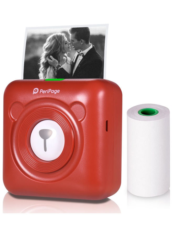 PeriPage A6 Mini Pocket Instant Printer Red  - Image 1