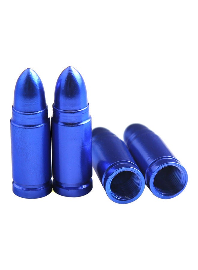 Generic 4-Piece Bullet Style Tyre Valve Dust Caps  - Image 2