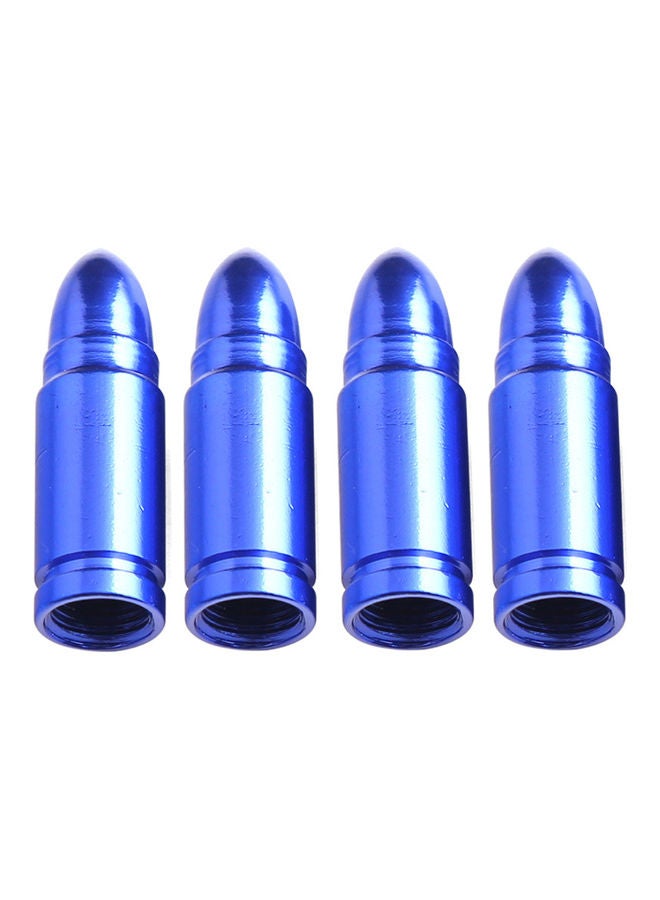 Generic 4-Piece Bullet Style Tyre Valve Dust Caps  - Image 1