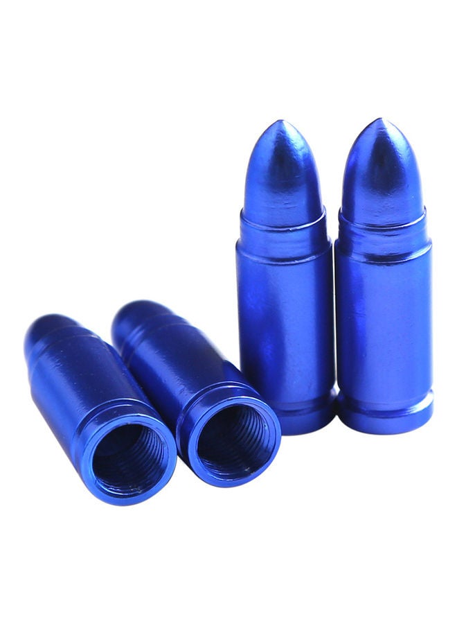 Generic 4-Piece Bullet Style Tyre Valve Dust Caps  - Image 3
