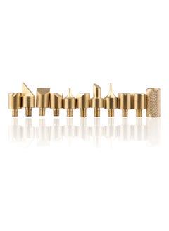 Generic 30-Piece Wood Burning Tip Set With Stencils Gold/Silver/White  - Image 4