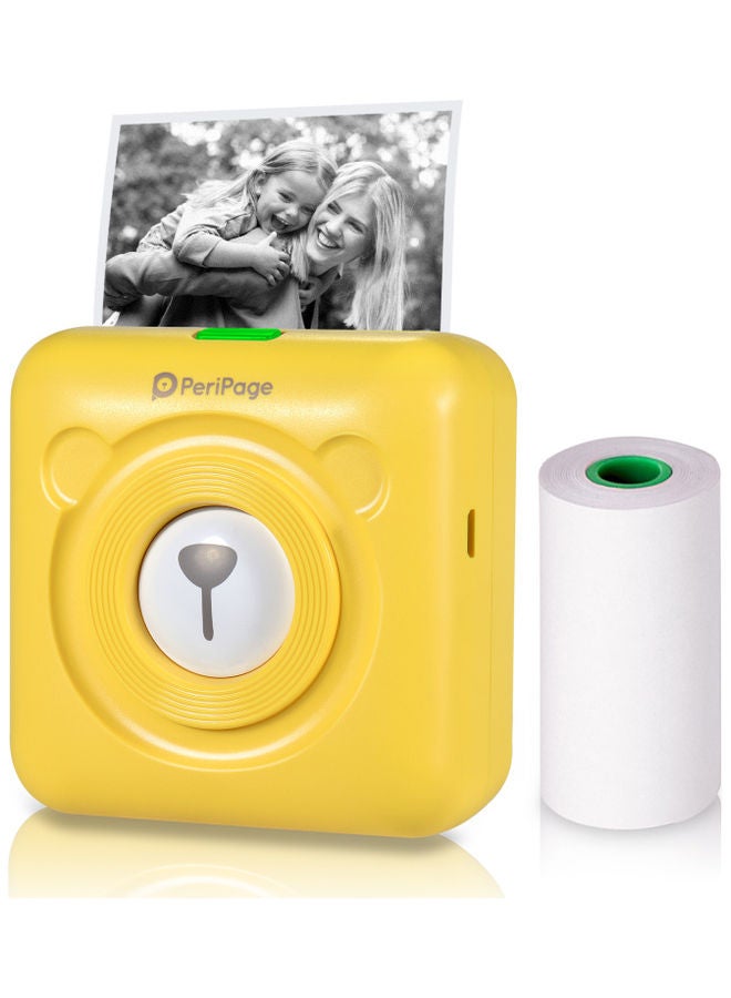 PeriPage A6 Mini Pocket Instant Printer Yellow  - Image 2