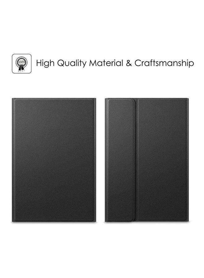 Protective Case Cover With Wireless Keyboard For Samsung Galaxy Tab S6 Black