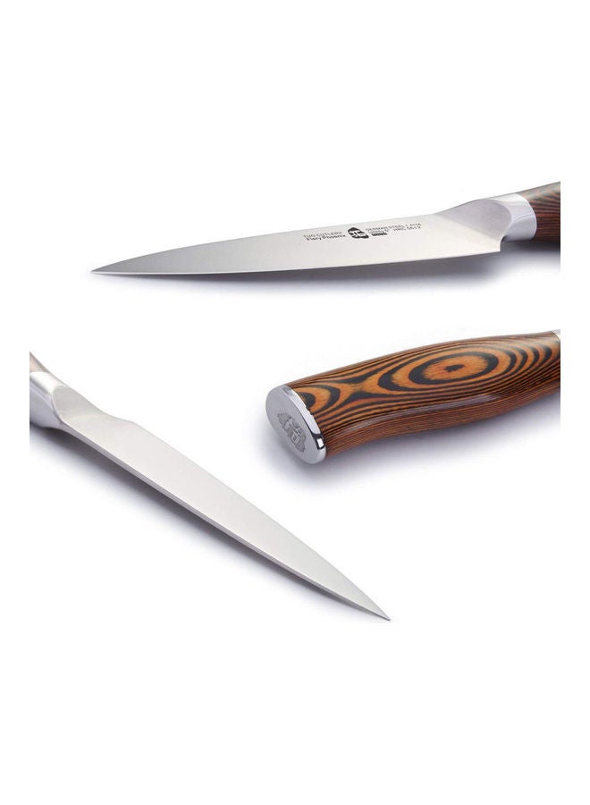 TUO CUTLERY - High Carbon German Stainless Steel Cutlery Chef Knife Brown/Silver - Image 1