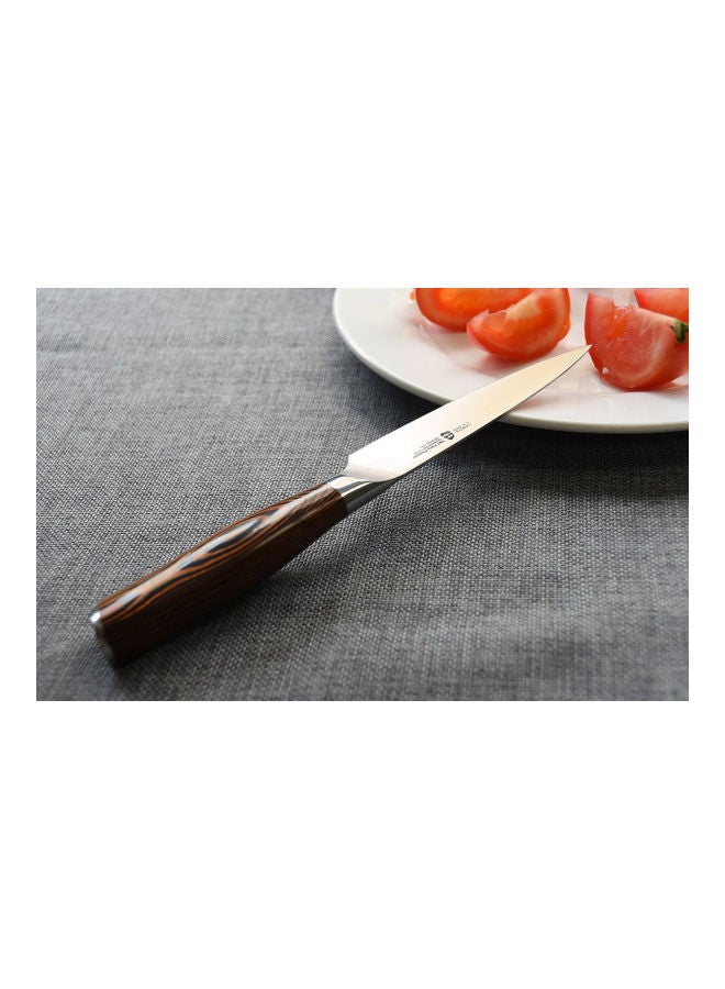 TUO CUTLERY - High Carbon German Stainless Steel Cutlery Chef Knife Brown/Silver - Image 1