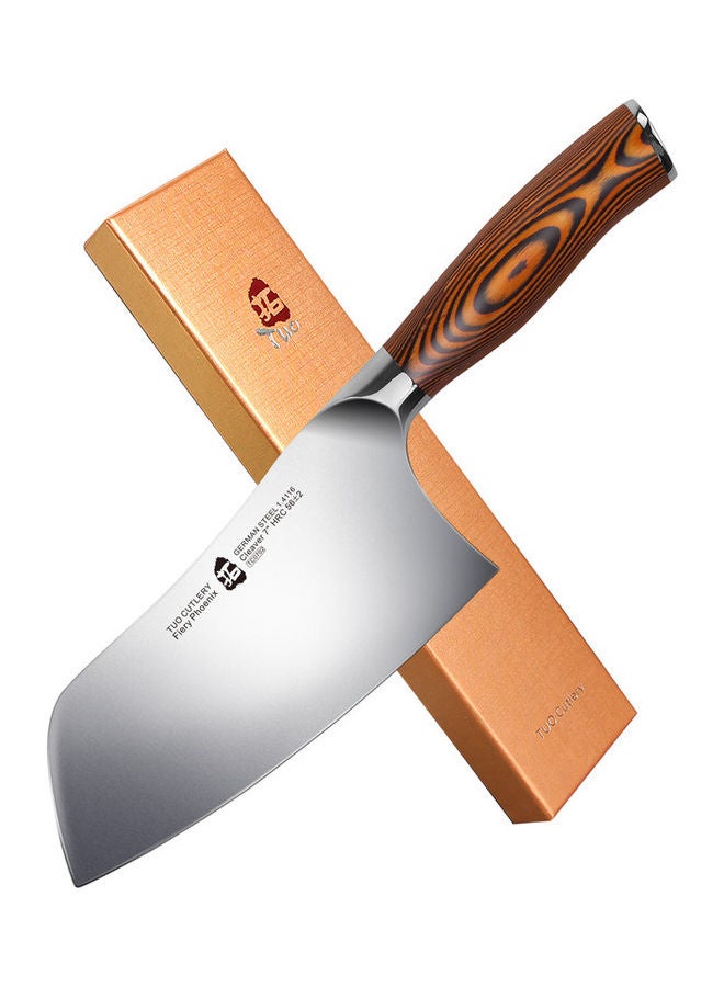 Stainless Steel Kitchen Cutlery Chef Knife Brown/Silver