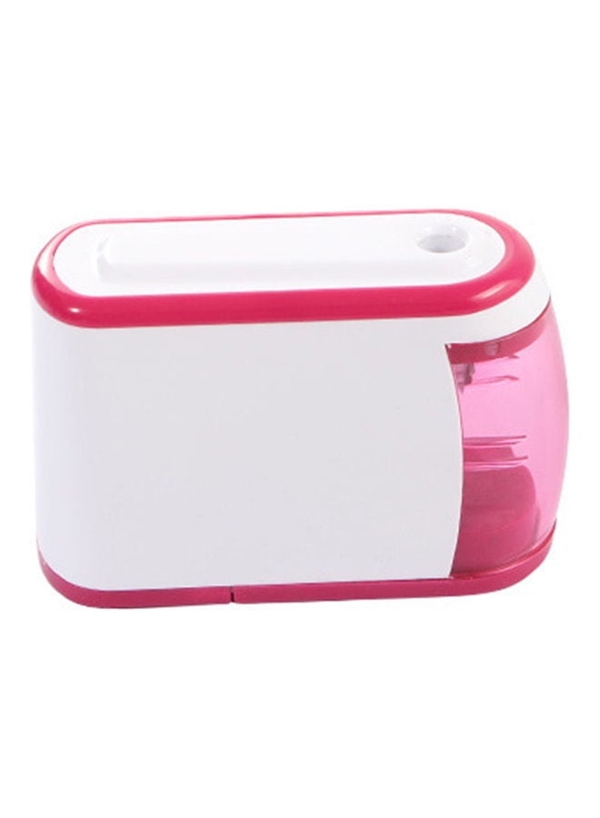 Portable Electric Pencil Sharpener Pink/White - Image 1