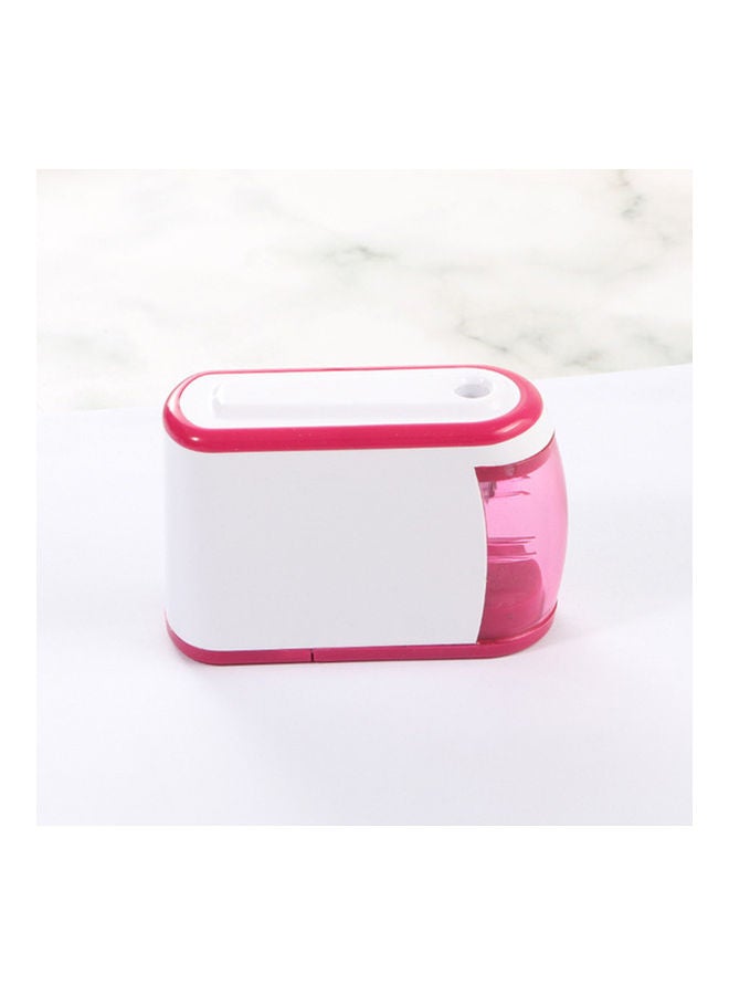 Portable Electric Pencil Sharpener Pink/White - Image 2
