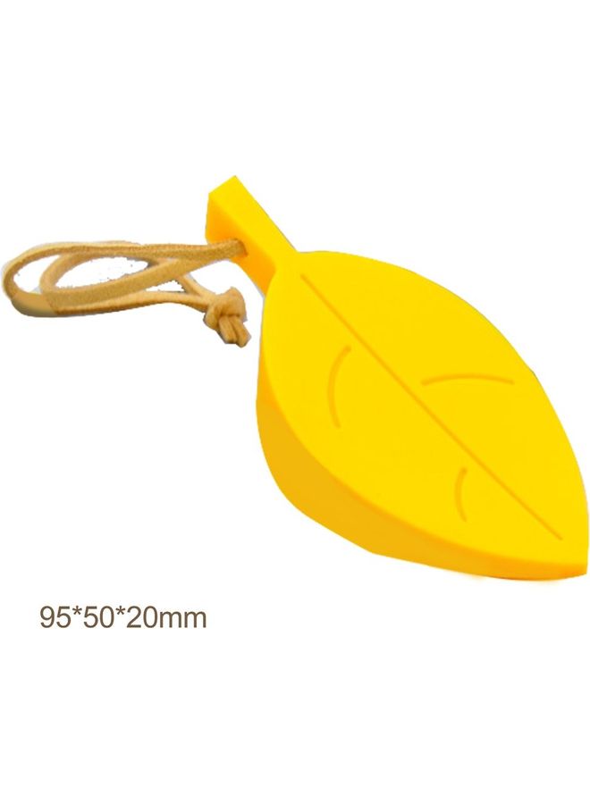 Kids Leaf Shape Child Safety Door Stopper Yellow  - Image 2