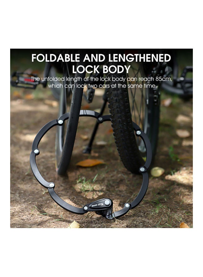 ويست بايكنج قفل دراجة قابل للطي بكلمة مرور - Image 3