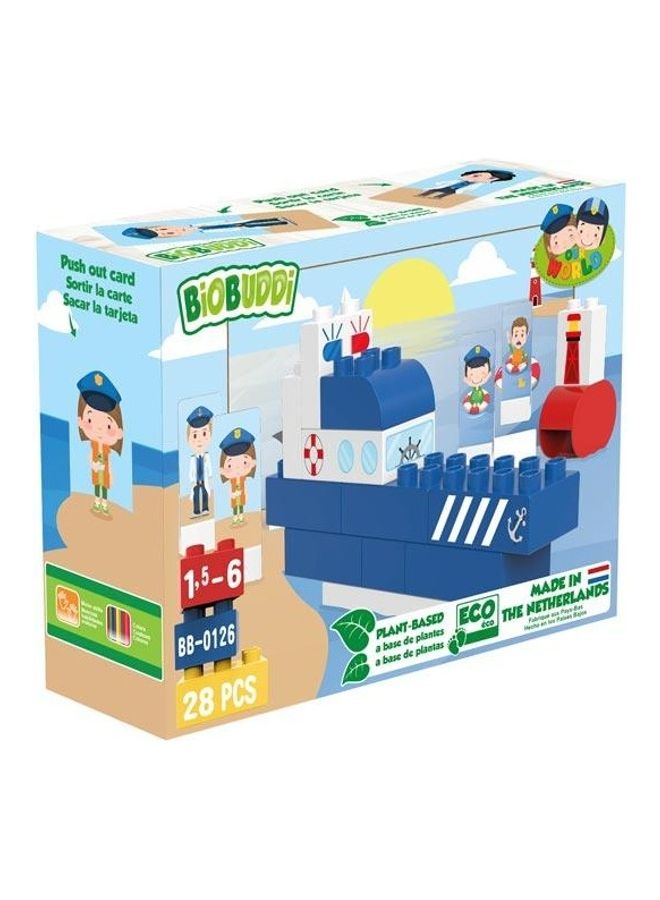 BioBUDDi BB-0126 Police Boat Building Set 28 6+ Years - Image 4