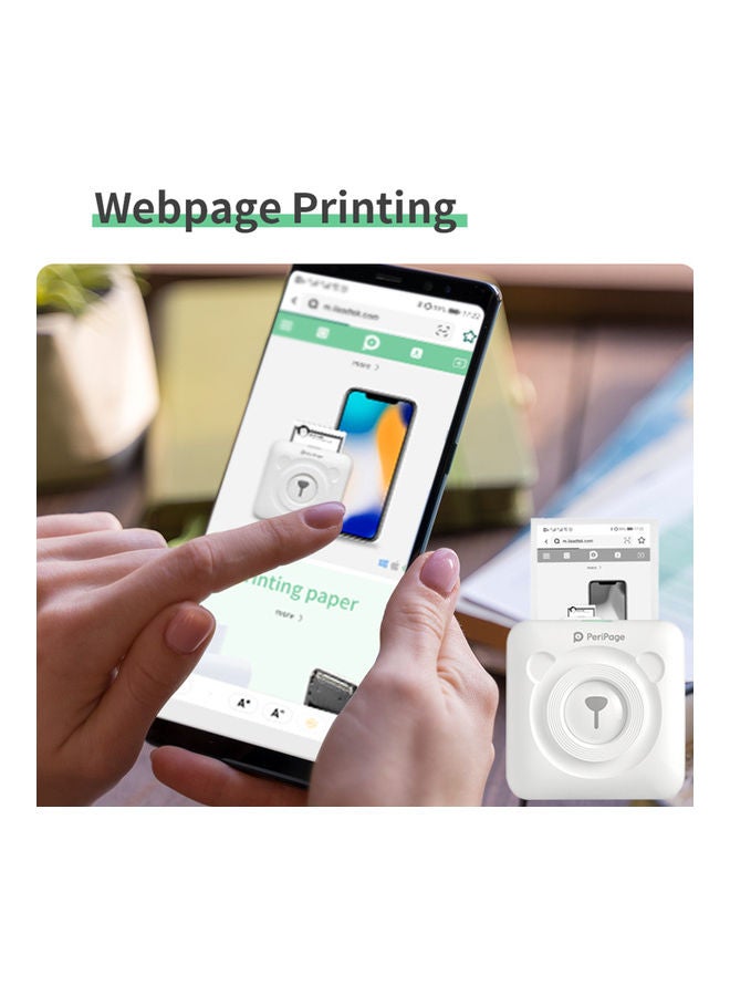 PeriPage A6 Mini Pocket Printer With AR Photo Function Brown  - Image 3