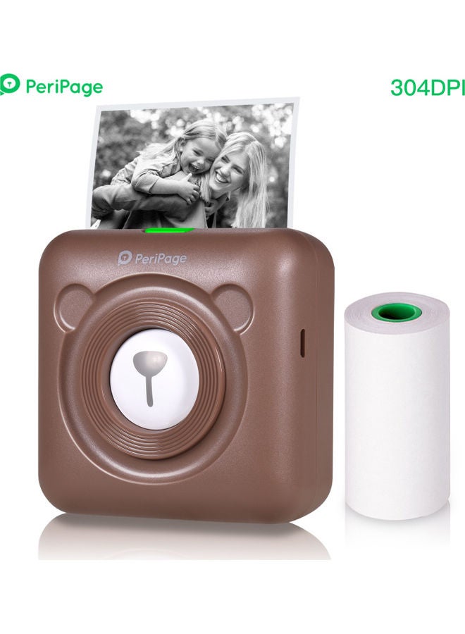 PeriPage A6 Mini Pocket Printer With AR Photo Function Brown  - Image 5