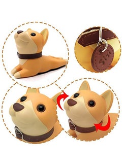 ماركة غير محددة Baby Safety Creative Wedge Doorstop Cute Cartoon Dog Door Stopper Baby Protect Khaki 14X4.5X9cm  - Image 2