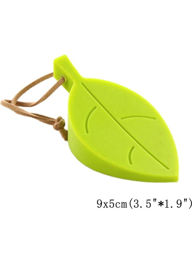 Silicone Leaves Decor Stopper Green 