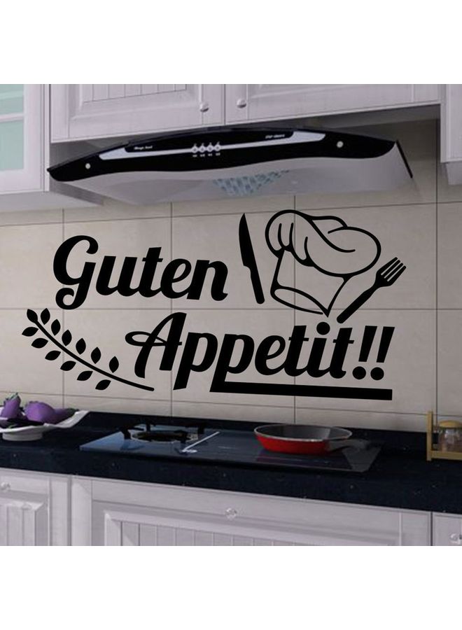 ملصق جداري بتصميم يعبر عن ديكور مطعم المطبخ أسود - Image 3