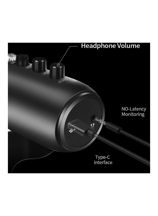 Generic - USB Condenser Microphone Black - Image 1