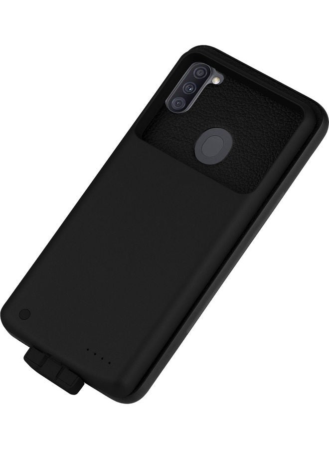 Rechargeable Extended Charger Case Portable Protective Charging Case Backup Power Bank Black