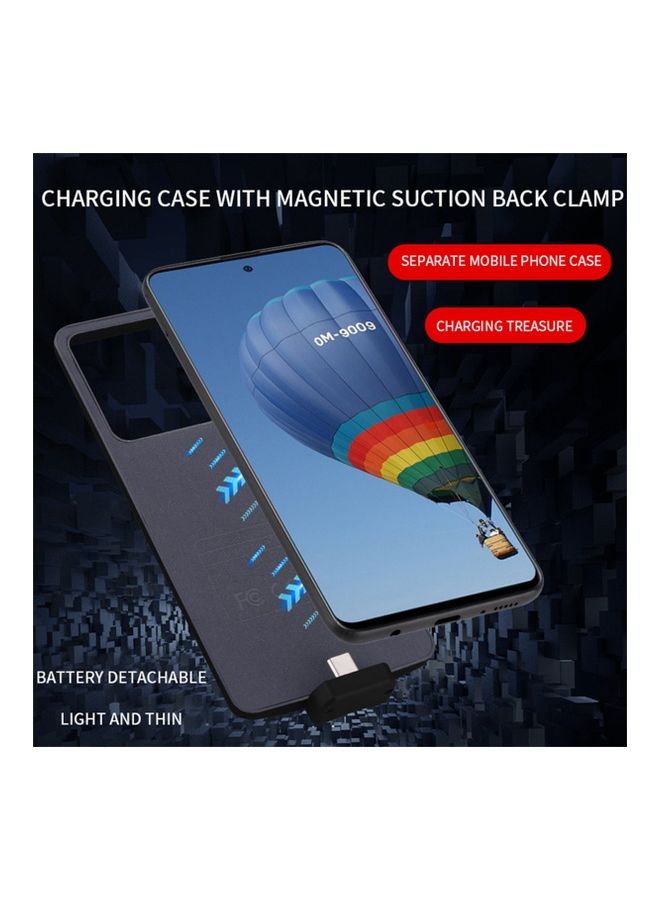 Generic - Newest Slim Battery Wireless Charger Case Power Bank for Samsung A71 Black - Image 1