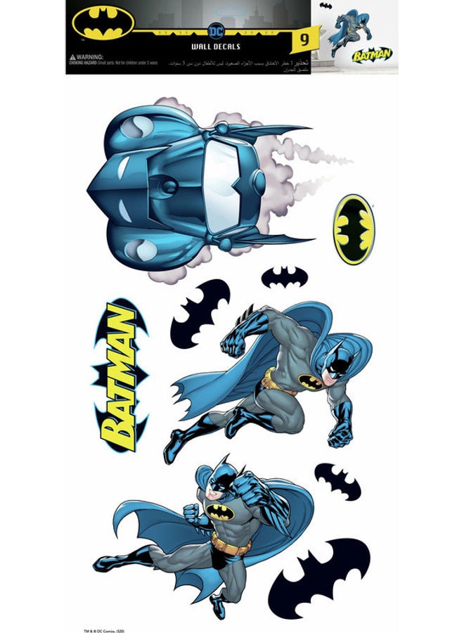 RoomMates Batman Sheet Easy Peel and Stick Wall Sticker Multicolour  - Image 1