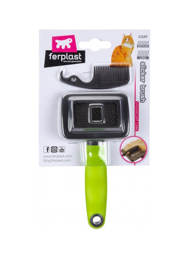 Ferplast - Gro 5800 Slicker Brush Small Green 15x7.3x3.3cm - Image 1