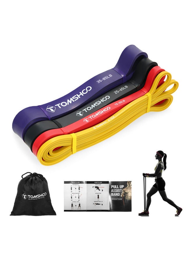 TOMSHOO 4-Piece Pull Up Assist Band Set  - Image 1