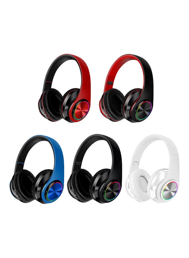BT Wireless Or Wired USB-C Headphone with MIC Black/Red - Image 5
