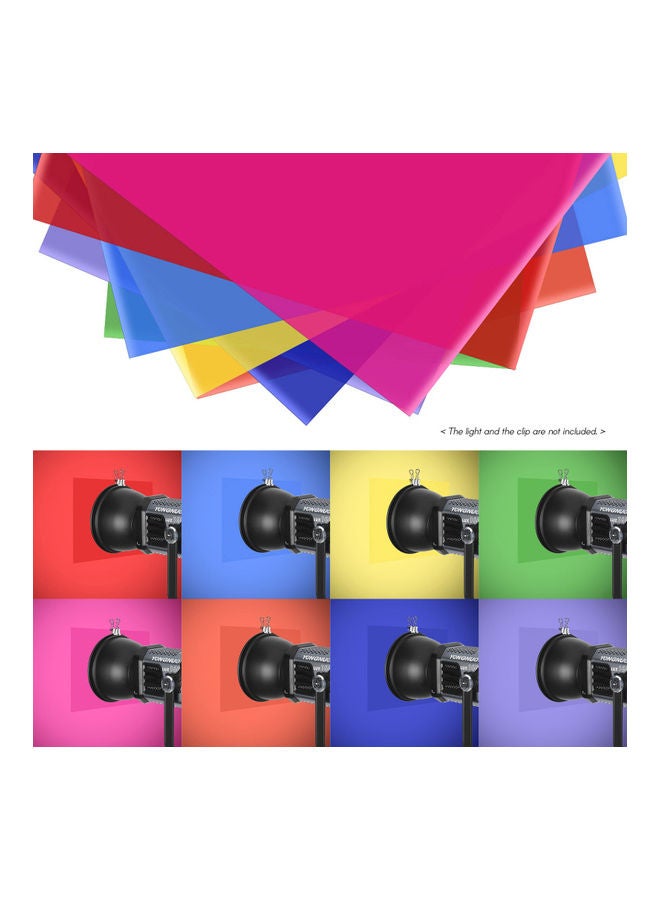 أندوير مجموعة فلتر ألوان الإضاءة مكونة من 8 قطع متعدد الألوان - Image 3