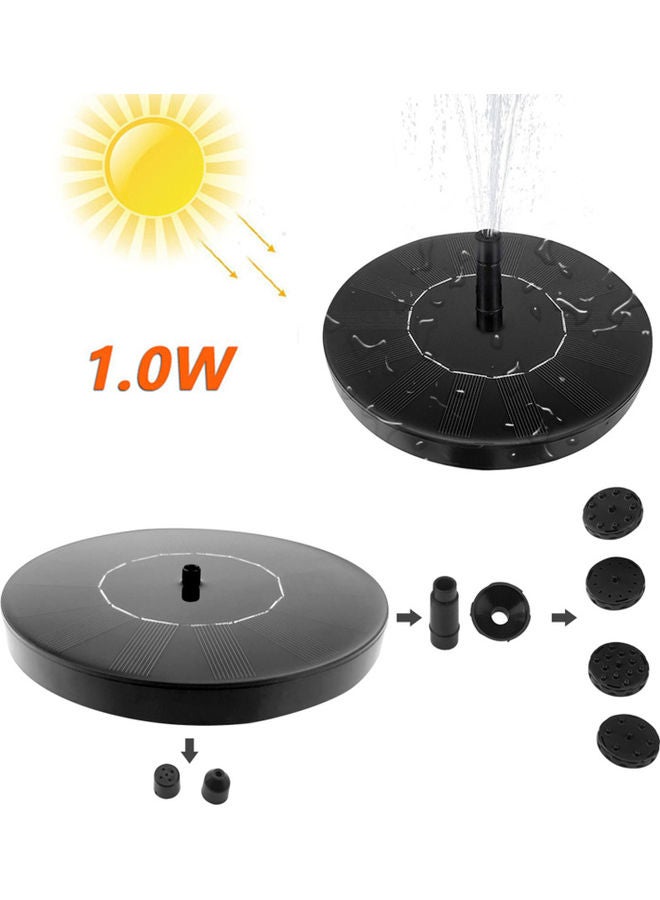 Generic Solar Water Pump Fountain Black  - Image 4