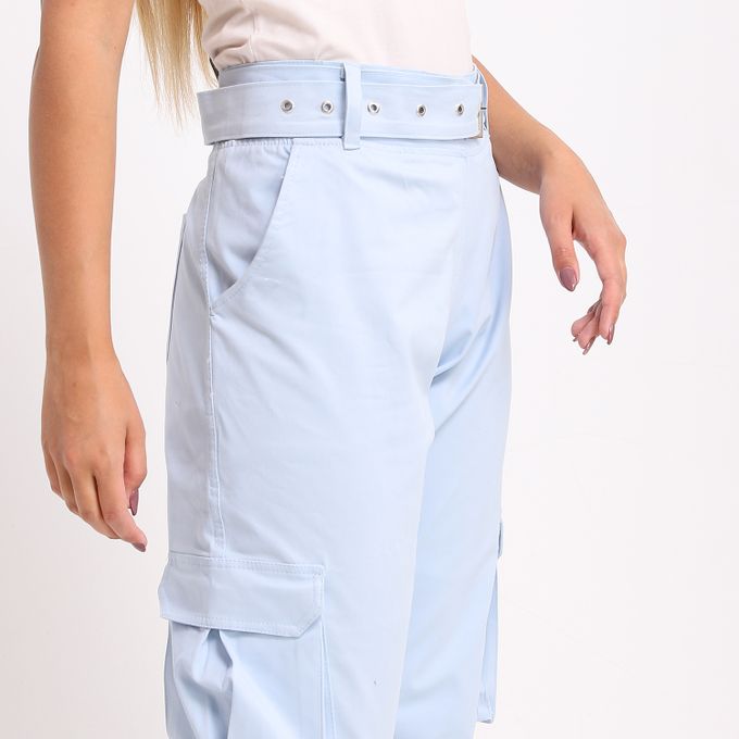 Caesar Plain Basic Pants Blue  - Image 2