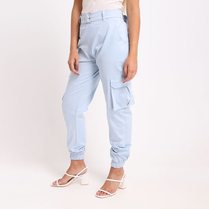 Caesar Plain Basic Pants Blue  - Image 3