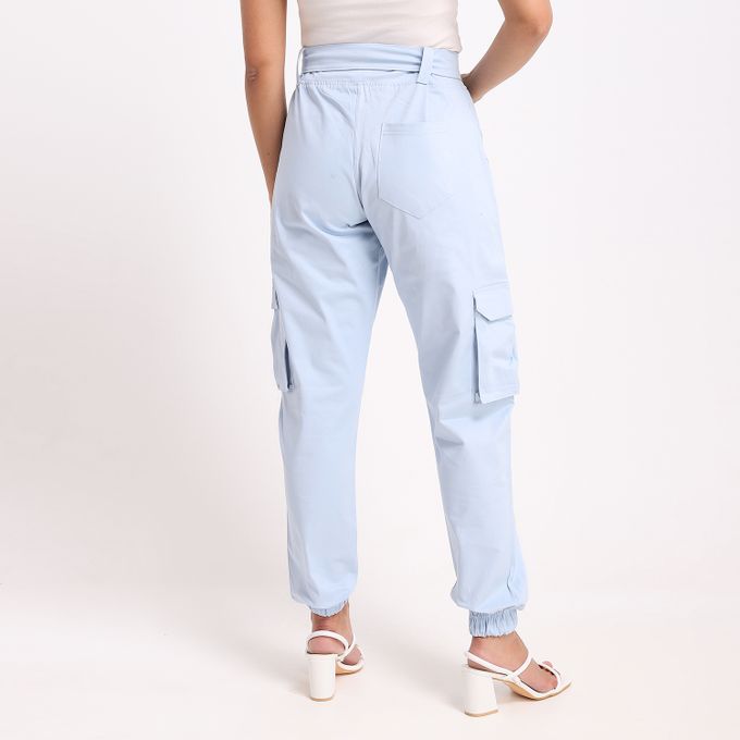 Caesar Plain Basic Pants Blue  - Image 4