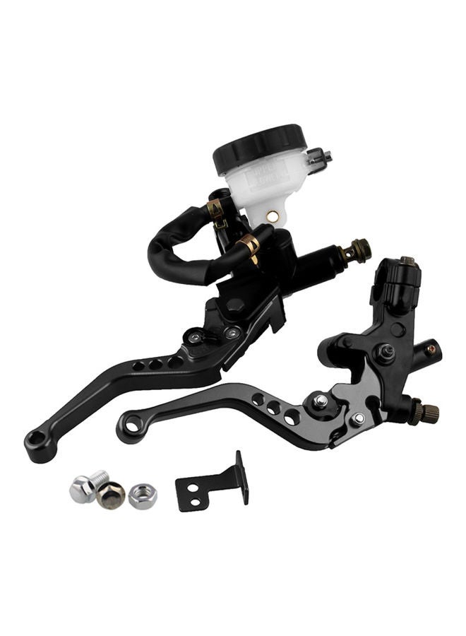 Generic Motorcycle Brake Clutch Levers Master Cylinder Reservoir Set  - Image 1