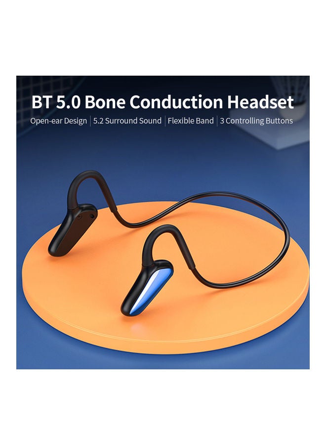 Generic Bluetooth Bone Conduction Headset with Mic Red  - Image 4