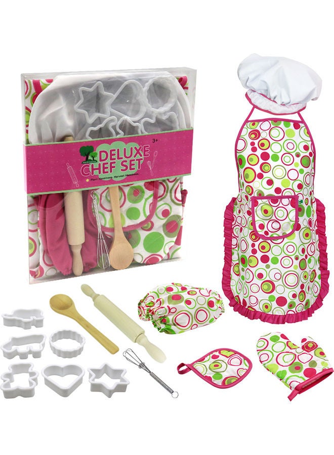 15-Piece Cooking And Baking Playset With Chef Hat And Apron - Image 1