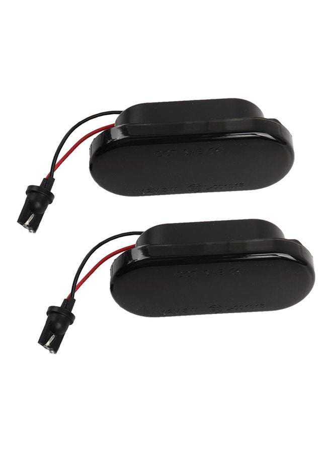 2-Piece Dynamic LED Side Marker Turn Signal Blinker Light