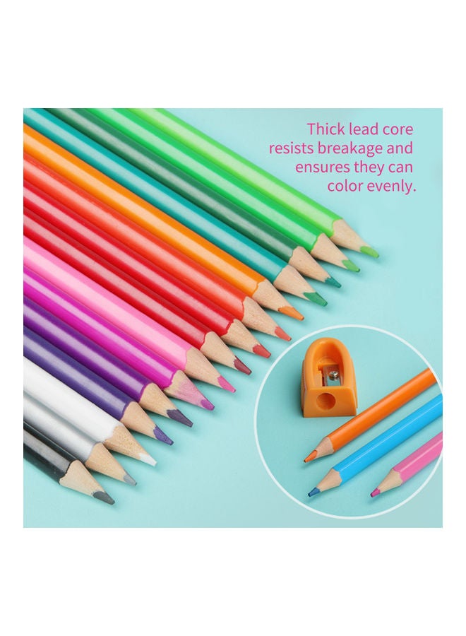 12-Piece Coloured Pencils Set Multicolour  - Image 2