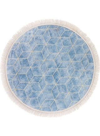 Round Soft Touch Carpet Multicolour 120x120cm - v1628627979/N49859439A_1